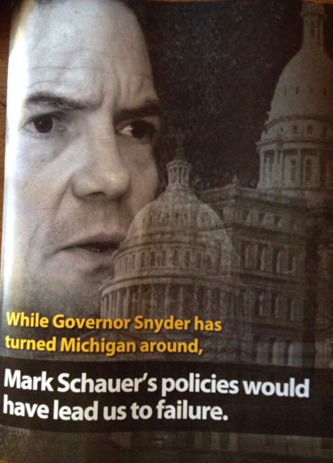 An ad about failure a fail itself? Yes. The conditional perfect was ruined by a common misspelling of the simple past form of "to lead." - Paid for by the Michigan Republican Party