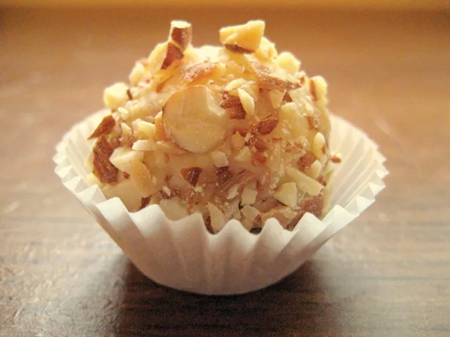 An Amaretto truffle from Pete's Chocolate Co.