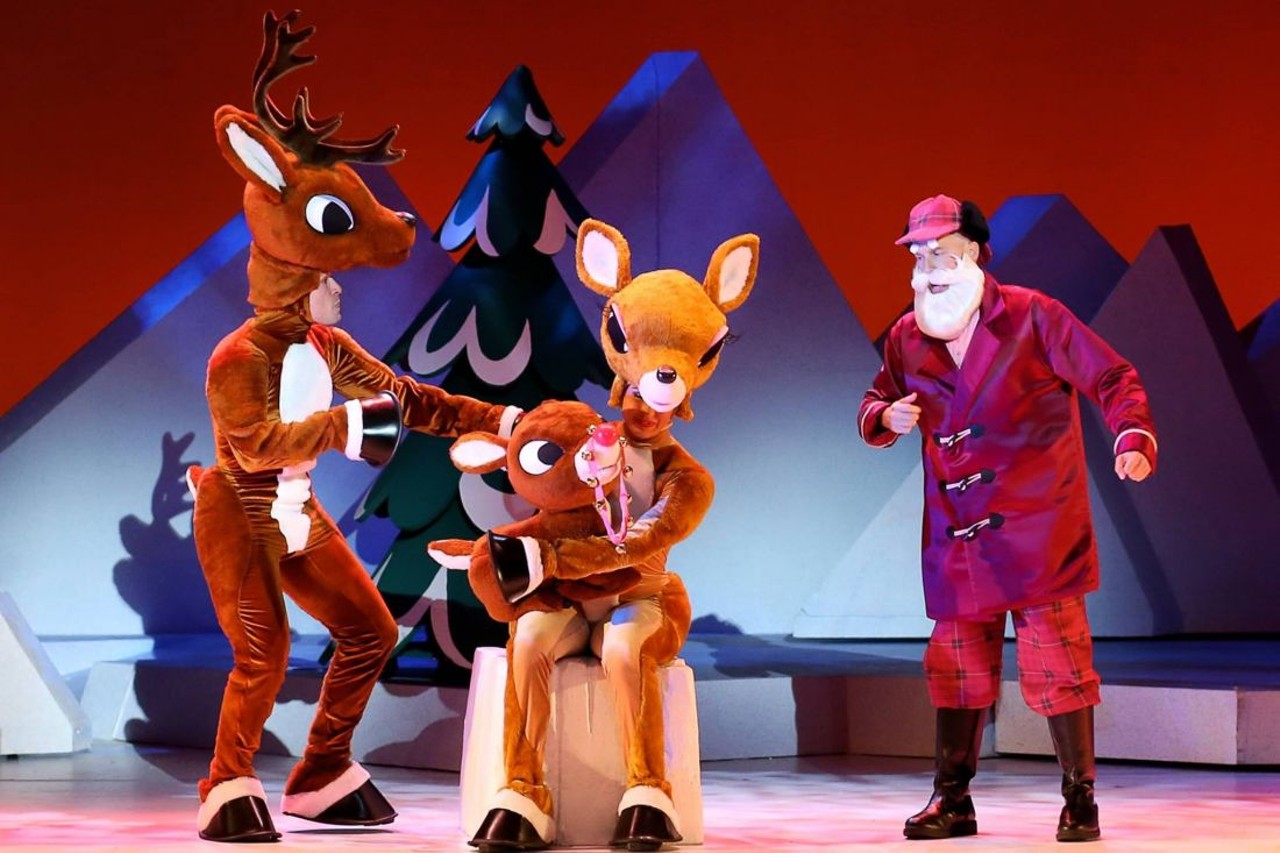 Rudolph the Red-Nosed Reindeer The Musical
Sunday, Dec. 1; Prices vary
2211 Woodward Ave., Detroit; rudolphthemusical.com
Want to see the classic Christmas tale of Rudolph the Red-Nosed Reindeer live? Rudolph the Red-Nosed Reindeer the Musical will be bringing life to the movie at the Fox Theatre.
Photo via Rudolph the Red-Nosed Reindeer: The Musical / Facebook