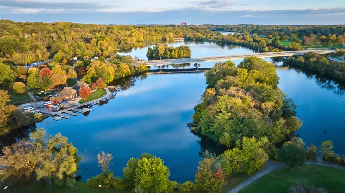 Image: Ann Arbor's Gallup Park.