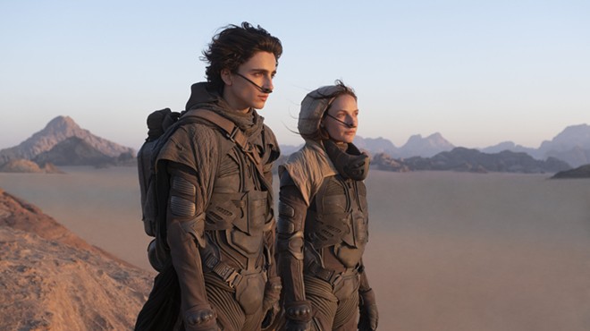 Timothée Chalamet and Rebecca Ferguson in Denis Villeneuve’s remake of Dune.