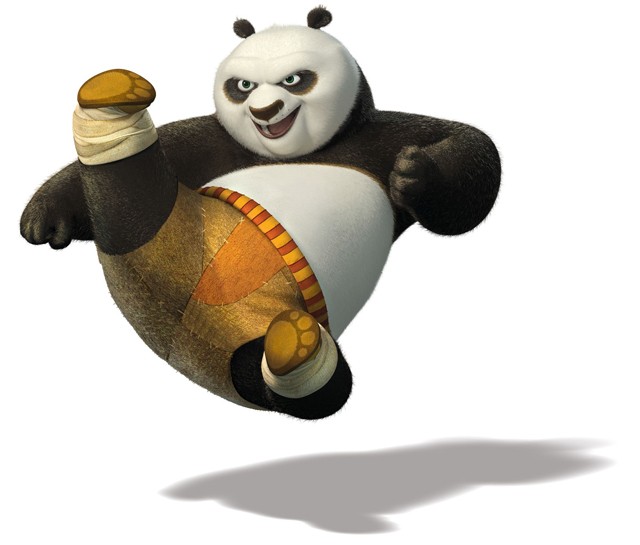 Art imitates life: Jack Black is Po in Kung Fu Panda 2.