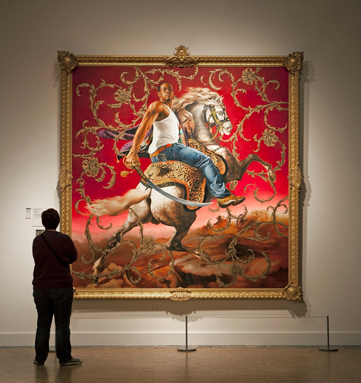 Kehinde Wiley’s “Officer of the Hussars.”