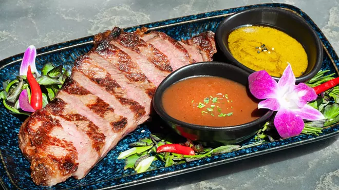 A New York strip from Hanah Steakhouse.