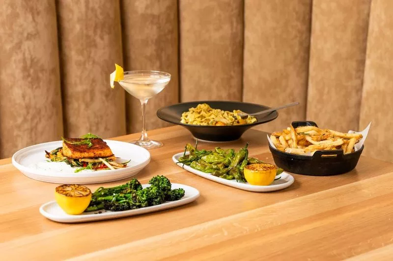 The menu at Bell Bistro features a menu of New American-style dishes crafted by executive chef Gabriel Botezan.