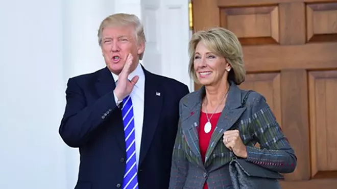 Image: Betsy DeVos resigns just as talks of removing Trump via the 25th Amendment gain serious traction