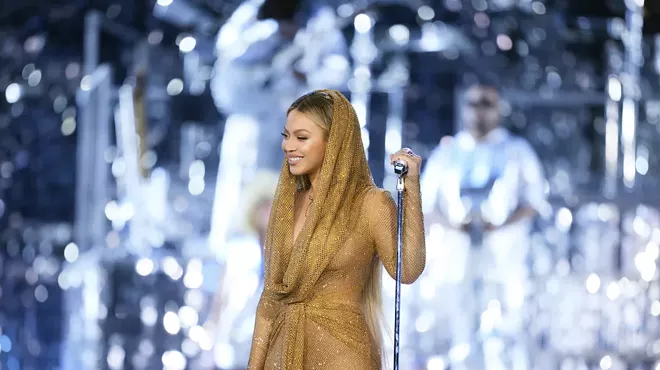 Beyoncé performed at Detroit’s Ford Field on Wednesday.