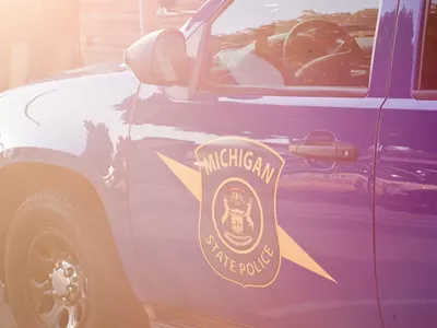 Michigan State Police car.