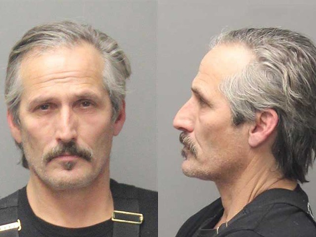 Charlie LeDuff's mugshot after he was arrested for allegedly assaulting his wife in December 2023.