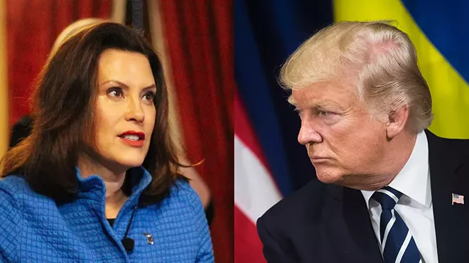 Image: Bombastic Trump calls Whitmer a ‘dictator,’ falsely claims she’s unpopular in Michigan