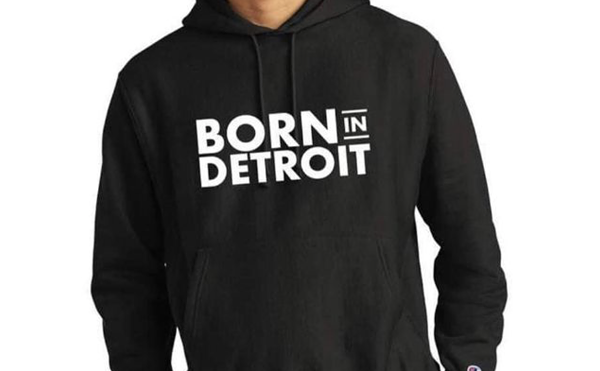 A Born In Detroit hoodie.