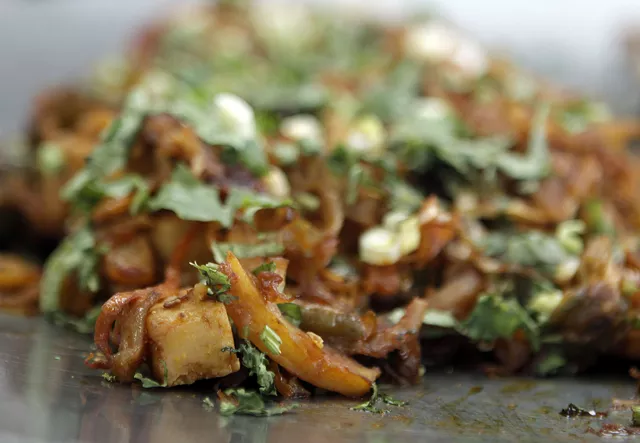 Chili paneer from Garden City's Krishna Catering & Restaurant.