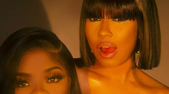 Hip-hop duo City Girls perform at The Aretha in Detroit on Saturday.