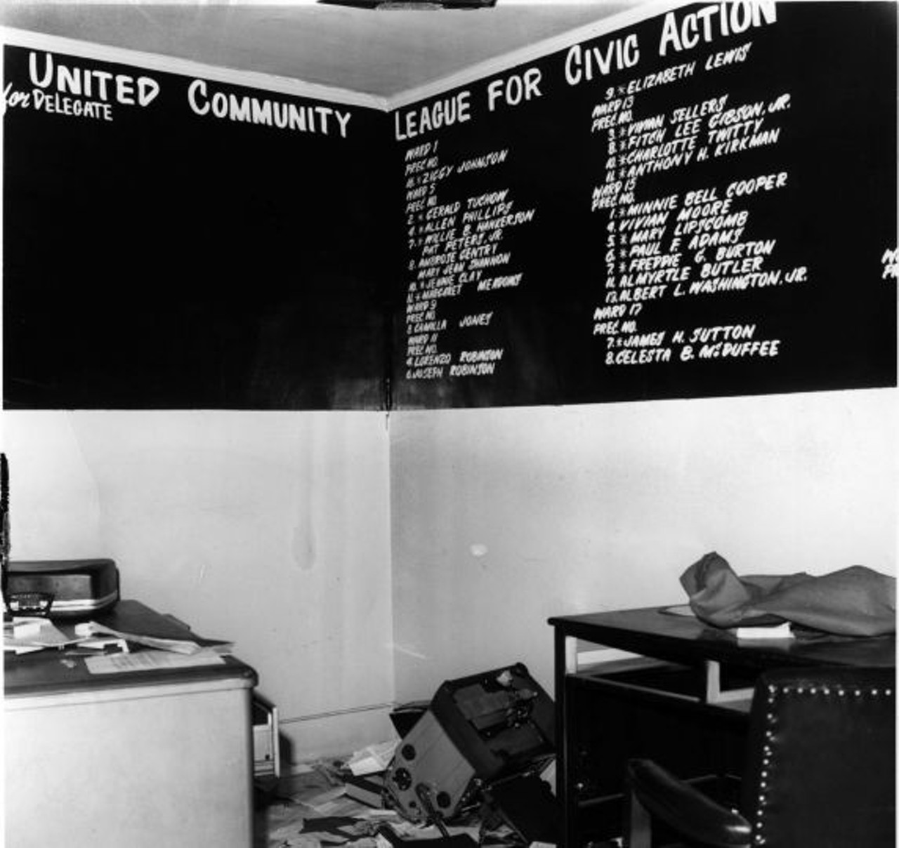 The riots started with a raid on an after-hours bar, known as the United Community League for Civil Action, that operated out of a print shop on 12th Street. A party at the bar was in progress to celebrate the return of two black servicemen from Vietnam.  Officers expected a few patrons to be inside, and instead, found and arrested all 82 people attending the party.  As party attendees were being transported from the scene by police, a crowd of about 200 people gathered outside agitated by rumors that police used excessive force during the raid.