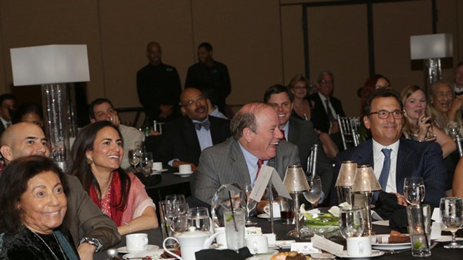 Dr. Sonia Hassan, left, with Mayor Mike Duggan, at a Make Your Date fundraiser.