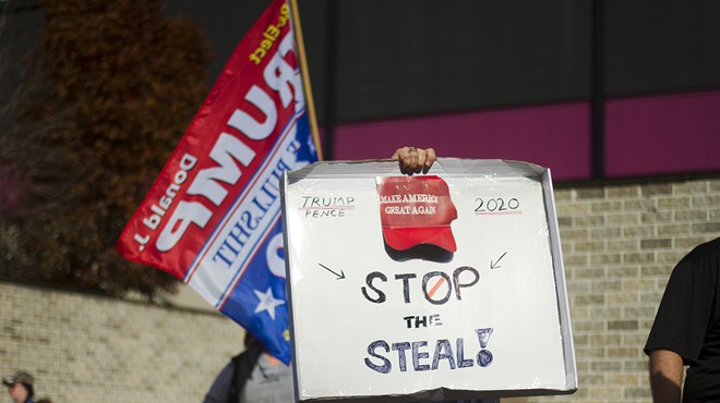 Trump supporters rallied in Detroit in November, claiming widespread election fraud.