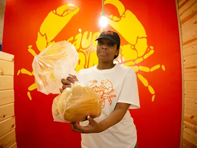 In the bag: Saucey Crab owner Angie Middleton has seafood boil restaurants in Detroit and Southfield.