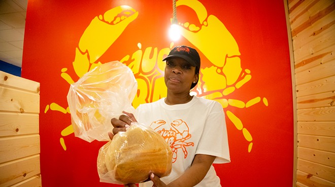 In the bag: Saucey Crab owner Angie Middleton has seafood boil restaurants in Detroit and Southfield.