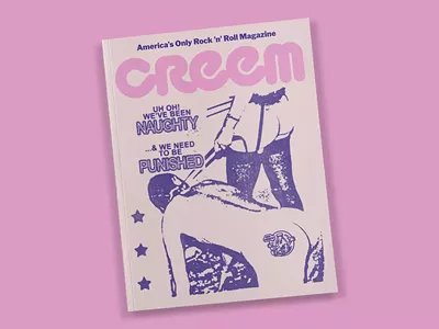 The next issue of Creem magazine features artwork by L.A. artist Iphigenia.