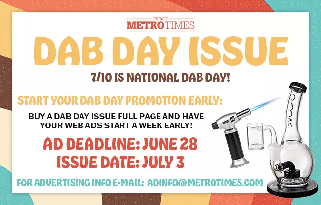 Advertise in Metro Times DAB Day Issue