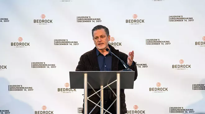 Dan Gilbert at the groundbreaking for the Hudson site project.
