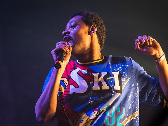 Danny Brown performing at the Majestic Theatre, 2018