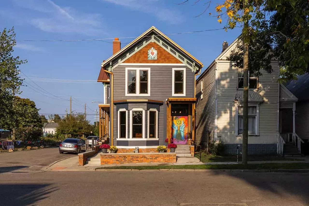 The Design Build Green Tech Hub, located at the corner of Porter and 18th Streets in Detroit’s Hubbard Richard neighborhood, during its grand opening on September 14, 2024.