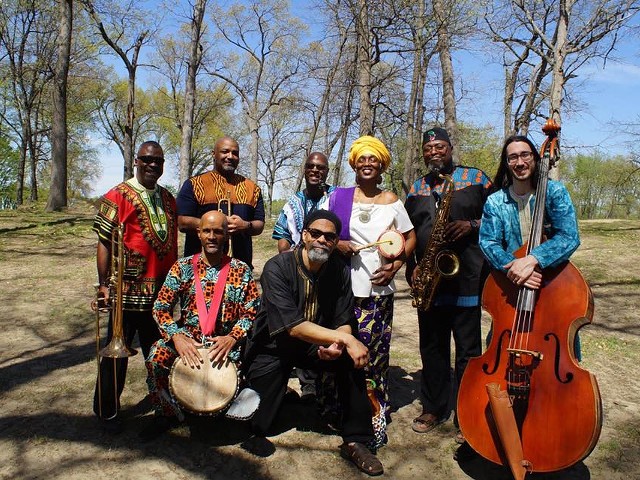 The 11-piece African-centric jazz band will perform on Monday, July 4 at the Shrine of the Black Madonna Church.