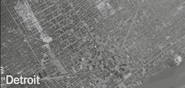 Aerial photos show how highways destroyed the Motor City.