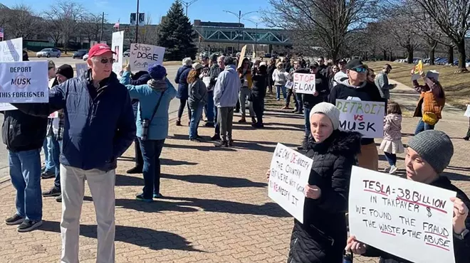 Image: Detroit-area ‘Tesla Takedown’ aims to peacefully protest ‘robber baron’ Elon Musk