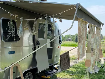 Image: Detroit artist Kayla Powers captures local colors in textiles in a mobile studio (2)