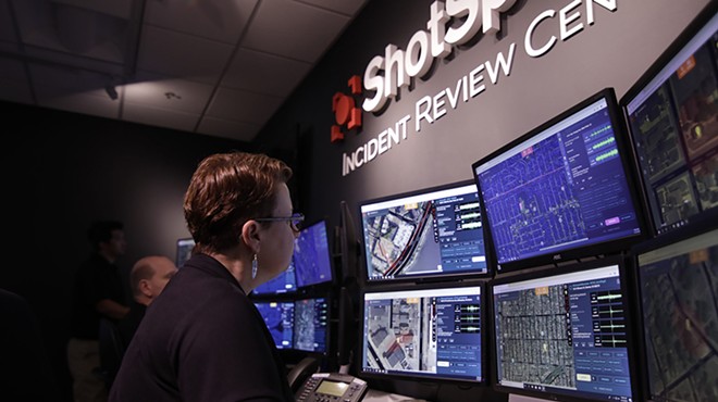 A ShotSpotter incident review center.