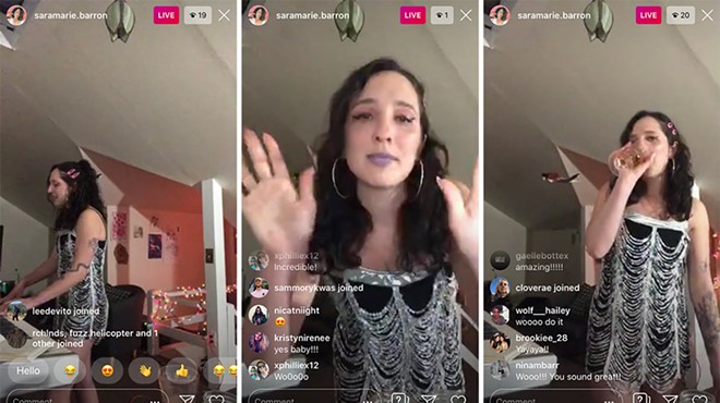 Detroit singer-songwriter (and occasional Metro Times contributor) Sara Barron performed a recent livestream concert in her attic.