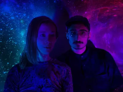 Gwendolyn Dot and Rho Solomon of Detroit electronic duo Torus Eyes.