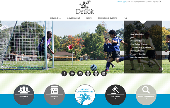 Detroit finally has a new website
