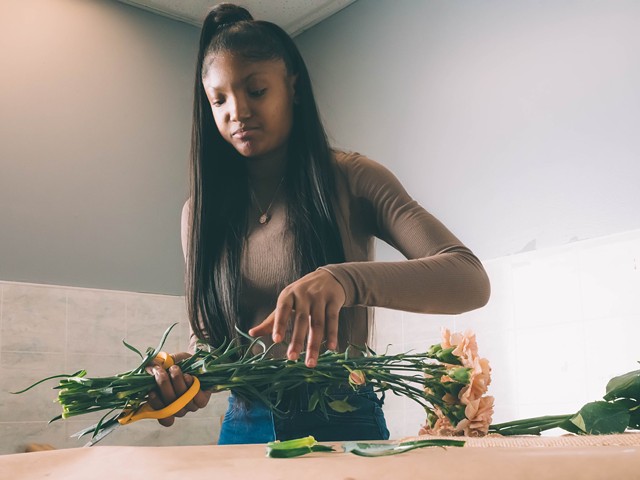 Ja'Nye Hampton, 22, began Detroit Flower Company during the height of the pandemic.