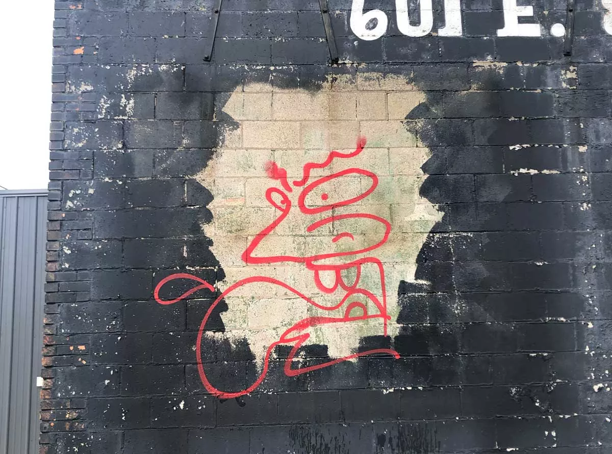 Image: A mystery man has been spraying Beavis and Butt-Head characters across Detroit.