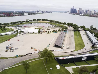 Park or race track? Belle Isle pictured on May 26, 2017.