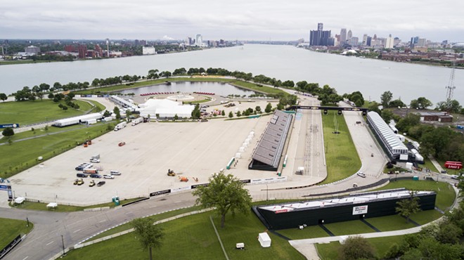 Park or race track? Belle Isle pictured on May 26, 2017.