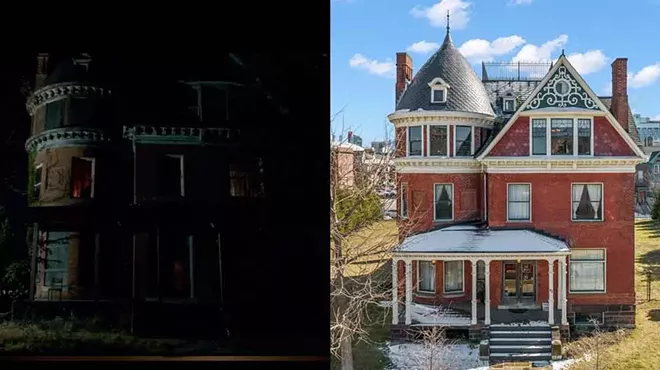82 Alfred Street pictured in Only Lovers Left Alive and today (right), after a massive makeover.