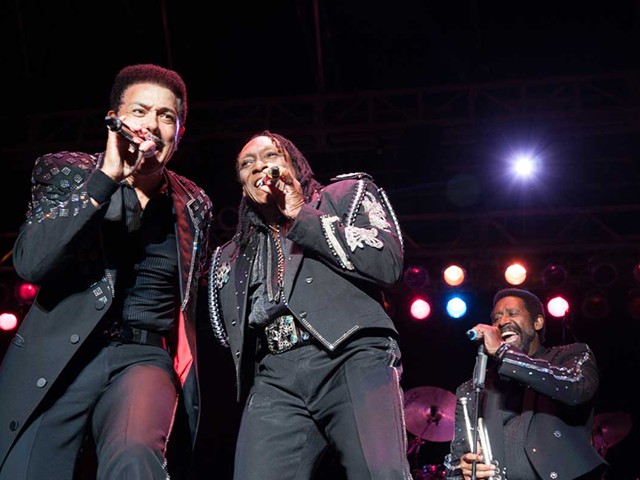 The Commodores perform in 2012.