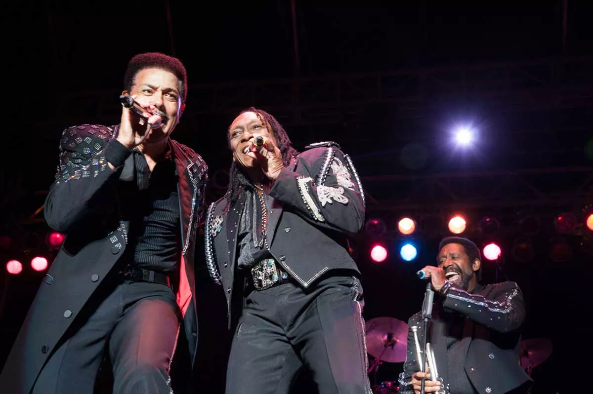 Image: The Commodores perform in 2012.