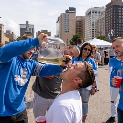 Detroit Lions fans show team spirit at first home game of the season