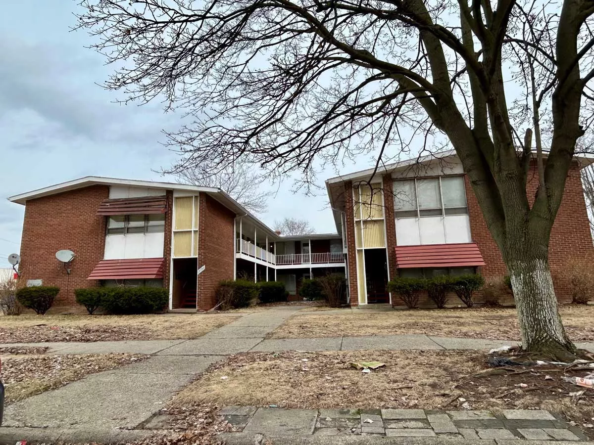 Image: An apartment complex owned by Michigan Real Token, which has been fined $49,385 for lead-related violations.