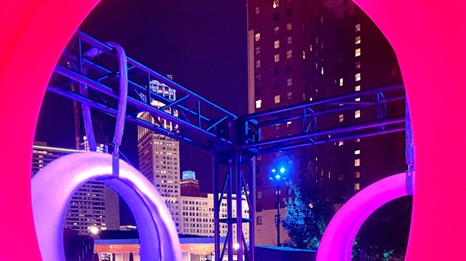 Detroit Month of Design at Beacon Park - Interactive Light Installation