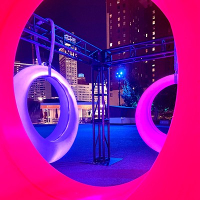 Detroit Month of Design at Beacon Park - Interactive Light Installation