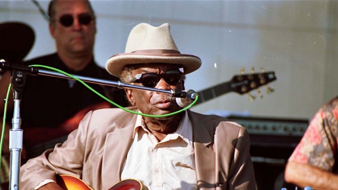 John Lee Hooker at the Long Beach Blues Festival in 1997.