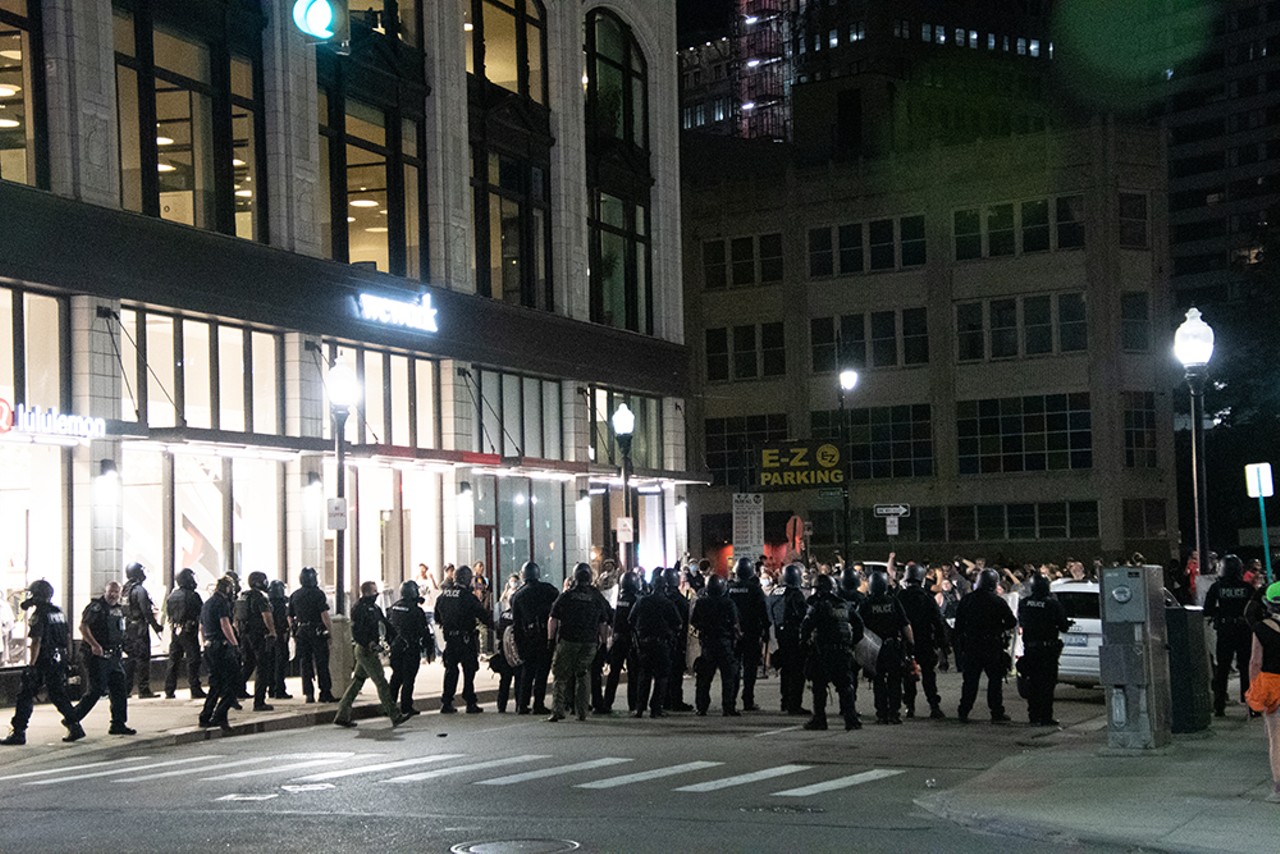 Detroit police clash with peaceful protesters over 'Operation Legend'