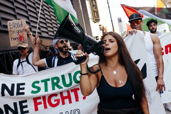 Palestinian activist Lexis Zeidan.