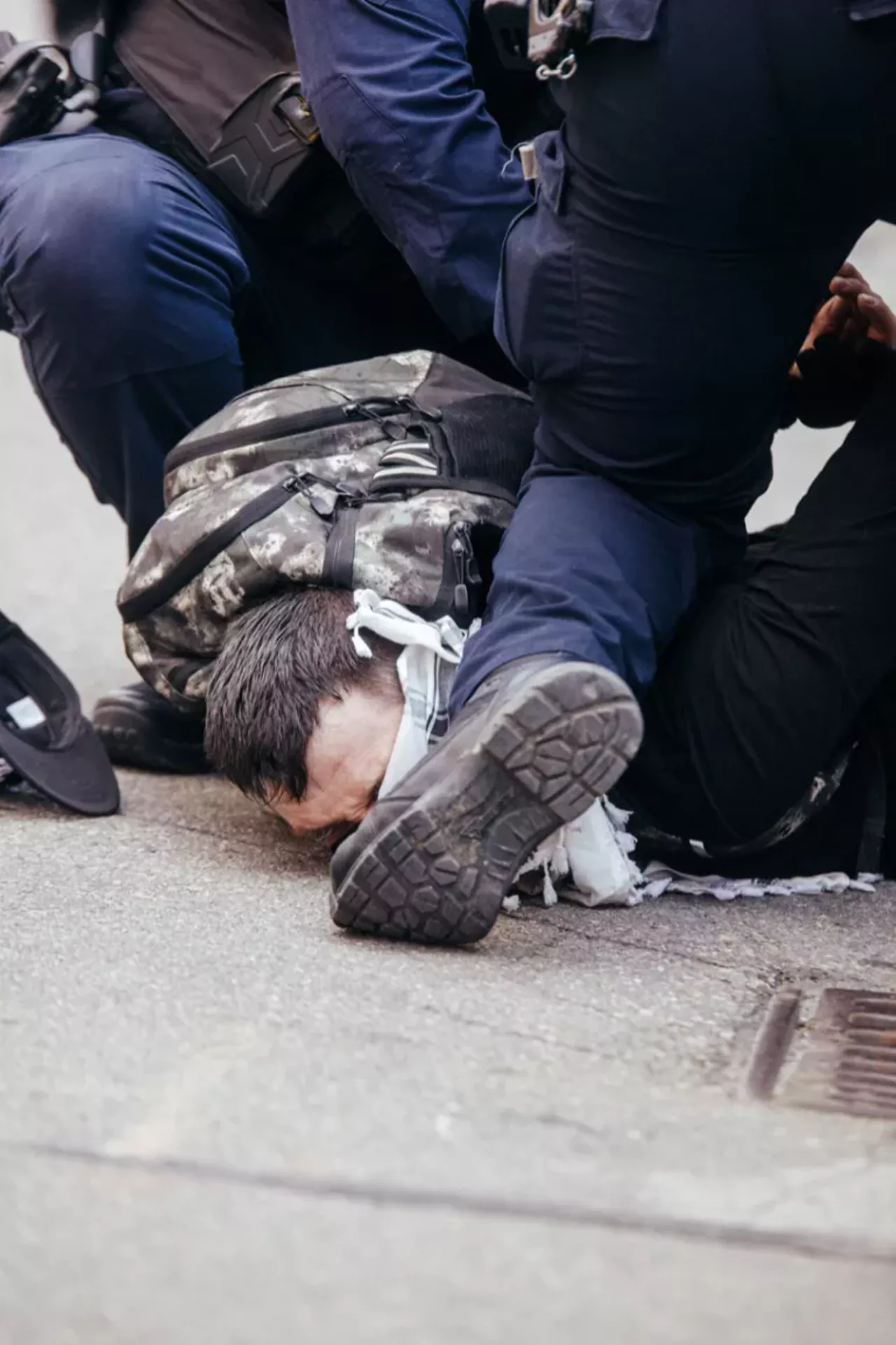 Image: Detroit police scrutinized for handling of pro-Palestinian protesters during Biden visit